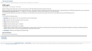 
                            6. VCM Logins - VMware