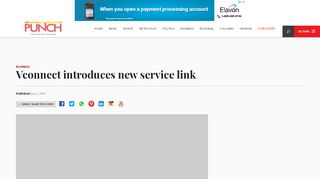 
                            10. Vconnect introduces new service link – Punch Newspapers