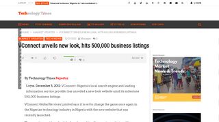 
                            12. VConnect unveils new look, hits 500,000 business listings ...