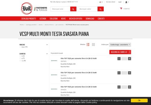 
                            12. VCSP Multi Monti testa svasata piana | Sistemi di fissaggio, utensili e ...