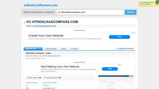 
                            6. vc.vithoulkascompass.com at WI. Vithoulkas Compass - Login