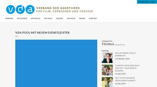 
                            7. VdA Pool mit neuem Dienstleister - Verband der Agenturen