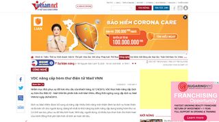 
                            7. VDC nâng cấp hòm thư điện tử Mail VNN - VietNamNet