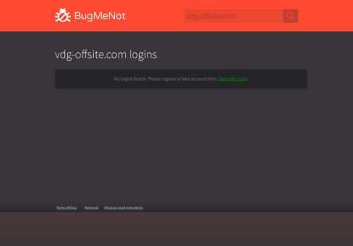 
                            1. vdg-offsite.com passwords - BugMeNot