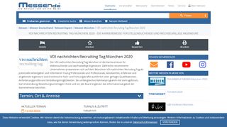 
                            5. VDI nachrichten Recruiting Tag München 2019 - Die Karrieremesse ...