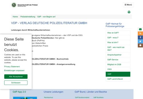 
                            9. VDP - VERLAG DEUTSCHE POLIZEILITERATUR GMBH - GdP