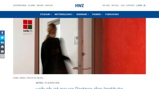 
                            12. veb.ch ist neuer Partner des Institute for Digital Business - HWZ