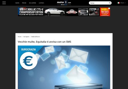 
                            13. Vecchie multe, Equitalia ti avvisa con un SMS - OmniAuto