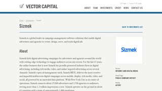 
                            4. Vector Capital | Investments | Sizmek