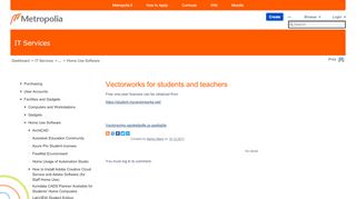 
                            13. Vectorworks for students and teachers - IT Services - Metropolia ...