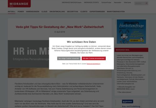 
                            12. Veda gibt Tipps für Gestaltung der „New Work“-Zeitwirtschaft ...