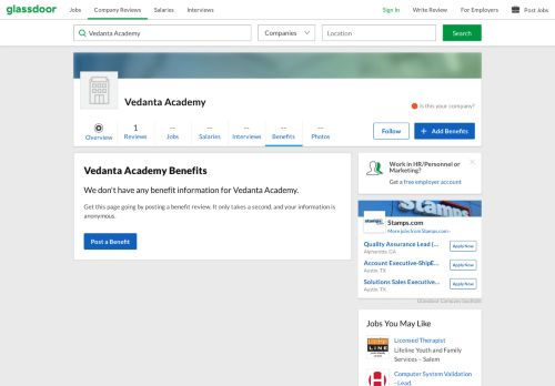 
                            13. Vedanta Academy Employee Benefits and Perks | Glassdoor.co.in