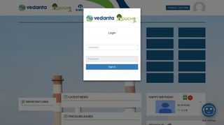 
                            3. Vedanta Intranet Portal