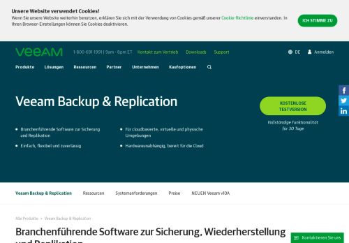 
                            3. Veeam Backup & Replication für virtuelle, physische und ...