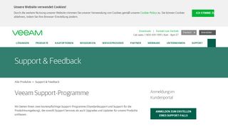 
                            2. Veeam Kundensupport-Portal