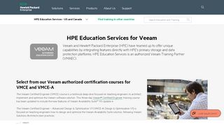 
                            11. Veeam Training - Education Services - US and Canada | HPE™