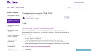 
                            5. Veelgestelde vragen CBR TOP – Dation