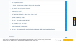 
                            8. Veelgestelde vragen - Eventim.nl - Dé online ticketshop