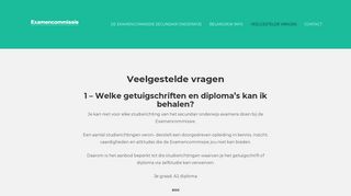 
                            12. Veelgestelde vragen | Examencommissie