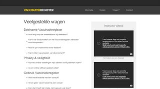 
                            4. Veelgestelde vragen - Vaccinatieregister.nl
