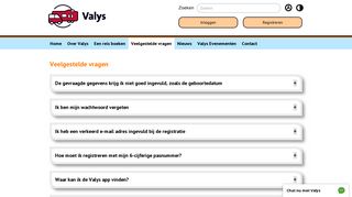 
                            7. Veelgestelde vragen - Valys