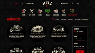 
                            9. Vegan Saviour - Order Online | Hell Pizza | Home of the Seven Deadly ...