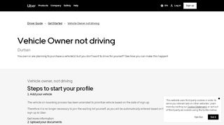 
                            4. Vehicle Owner, Not driving | Uber