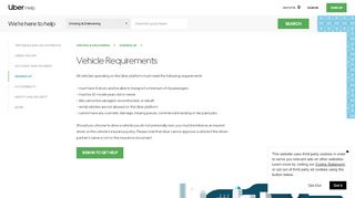 
                            10. Vehicle Requirements | Uber Partner Help