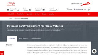 
                            10. Vehicle Safety Service (VSS) - RTA