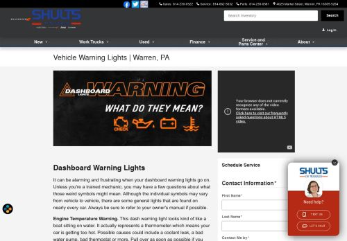 
                            12. Vehicle Warning Lights | What Do They Mean?