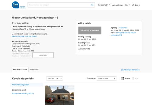
                            9. Veilinginformatie - Nieuw-Lekkerland, Hoogaarslaan 16 - BVA ...