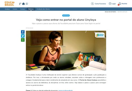 
                            9. Veja como entrar no portal do aluno Unyleya :: Educa Mais Brasil