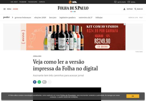 
                            4. Veja como ler a versão impressa da Folha no digital - 10/03/2018 ...