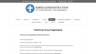 
                            8. Vejledning i brug af kiggeadgang | KirkeAdministration