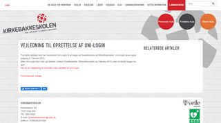 
                            12. Vejledning til oprettelse af UNI-login | Kirkebakkeskolen