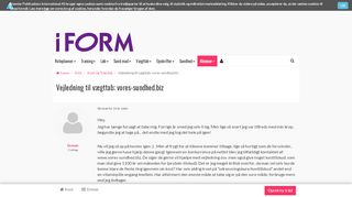 
                            7. Vejledning til vægttab; vores-sundhed.biz | Forum.iform.dk