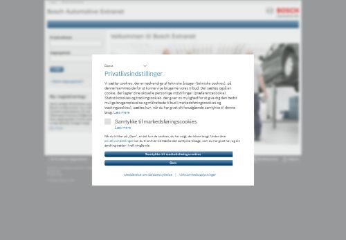 
                            6. Velkommen til Bosch Extranet