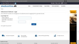 
                            8. Velkommen til Delticom - Login - daekonline.dk