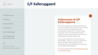 
                            11. Velkommen til E/F Kallerupgaard