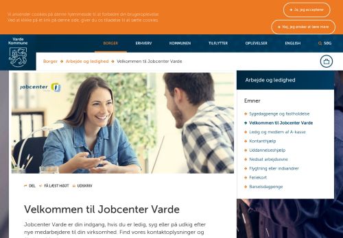 
                            12. Velkommen til Jobcenter Varde | Varde Kommune