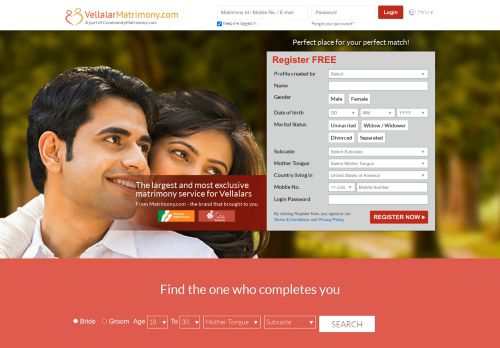 
                            13. Vellalar Matrimony - The No. 1 Matrimony Site for Vellalars ...