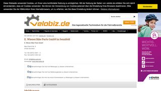 
                            7. Velobiz.de Firmen A-Z: E. Wiener Bike Parts GmbH | DE - Sennfeld ...