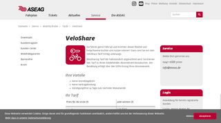 
                            7. VeloShare: ASEAG - Der gute Einstieg