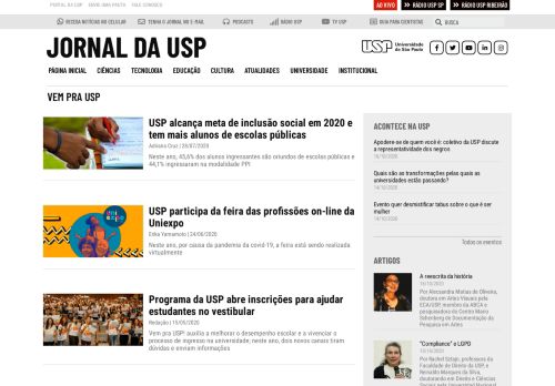 
                            10. Vem pra USP – Jornal da USP