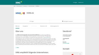 
                            6. VEMA eG als Arbeitgeber | XING Unternehmen