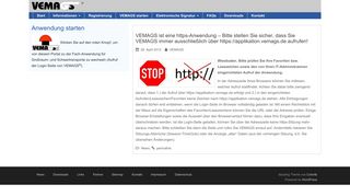 
                            4. VEMAGS ist eine https-Anwendung – Bitte stellen Sie sicher, dass Sie ...