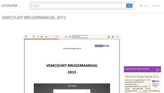 
                            12. VEMCOUNT BRUGERMANUAL PDF