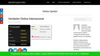 
                            9. →Vendedor Online Internacional - U$ 300 Mil Dólares por ano! - Leia ...