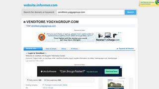 
                            3. venditore.yogyagroup.com at WI. .:: Login to Venditore ::.