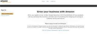 
                            1. vendor central login - Amazon.com